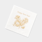 Fireworks Happy New Year Folie Servetten (Links)