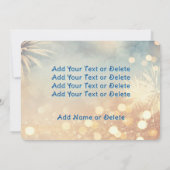 Fireworks Happy Nieuwjaar en Kerstmis 2 Side Desig Feestdagenkaart (Achterkant)