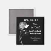 Fireworks & Hearts Sla de datummagneet op Magneet (Voorkant / Achterkant)