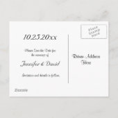 Fireworks & Hearts Sla het Briefkaart Datum op (Achterkant)