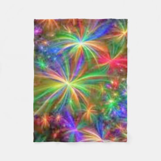 Fireworks Heaven Fleece Deken (Voorkant)