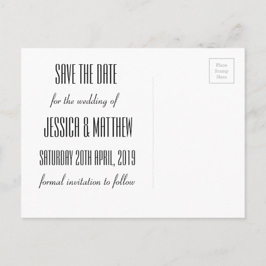 Fireworks Het Briefkaart Datum opslaan (Achterkant)