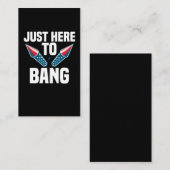 Fireworks Humor American Flag 4th July Visitekaartje (Voorkant / Achterkant)