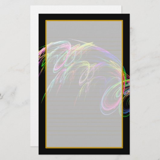 Fireworks I Fine Lined Stationery Briefpapier (Voorkant / Achterkant)