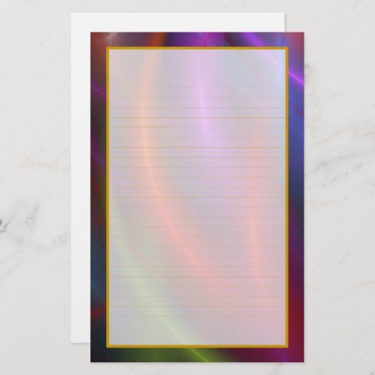 Fireworks II Fine Lined Stationery Briefpapier (Voorkant / Achterkant)