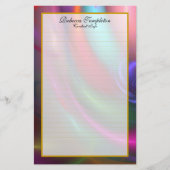 Fireworks III Fine Lined Stationery Briefpapier (Voorkant)