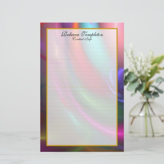 Fireworks III Fine Lined Stationery Briefpapier (Staand voorkant)