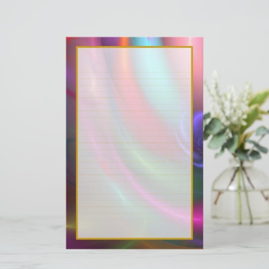 Fireworks III Fine Lined Stationery Briefpapier (Staand voorkant)