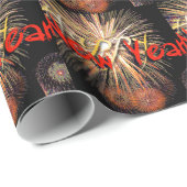 Fireworks in Red Happy New Year 2022 Wrapping P Cadeaupapier (Rol Hoek)