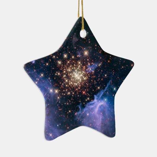 Fireworks in Space Celestial Star Keramisch Ornament (Rechts)