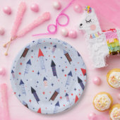 Fireworks Juli 4e de Borden van het Document Papieren Bordje (Feest)