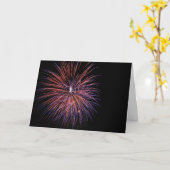 Fireworks-Kaart Kaart (Gele Bloem)