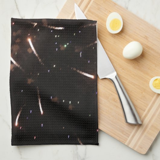 Fireworks Kitchen Towel Theedoek (Quarter Fold)