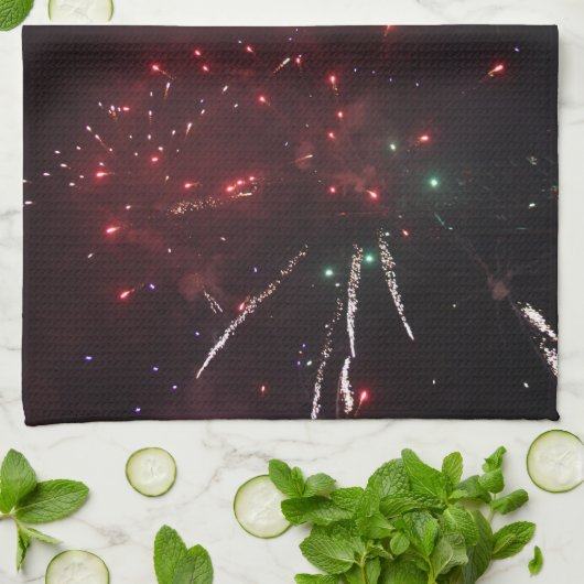 Fireworks Kitchen Towels Theedoek (Gevouwen)