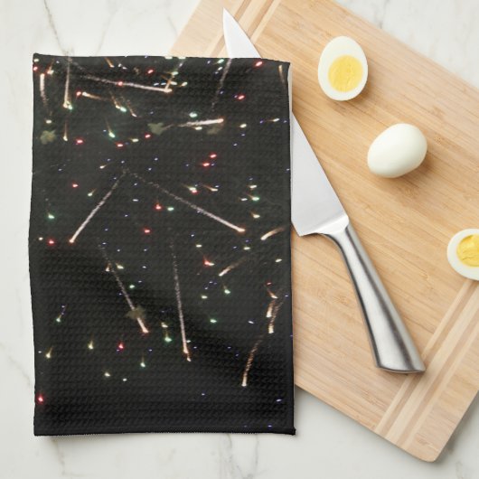 Fireworks Kitchen Towels Theedoek (Quarter Fold)