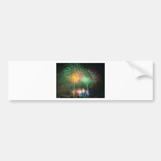 Fireworks Light Japan Festival Bumpersticker (Voorkant)