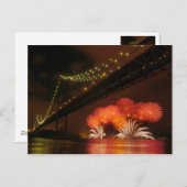 Fireworks Lissabon Briefkaart (Voorkant / Achterkant)