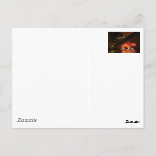 Fireworks Lissabon Briefkaart (Achterkant)