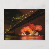 Fireworks Lissabon Briefkaart (Voorkant)
