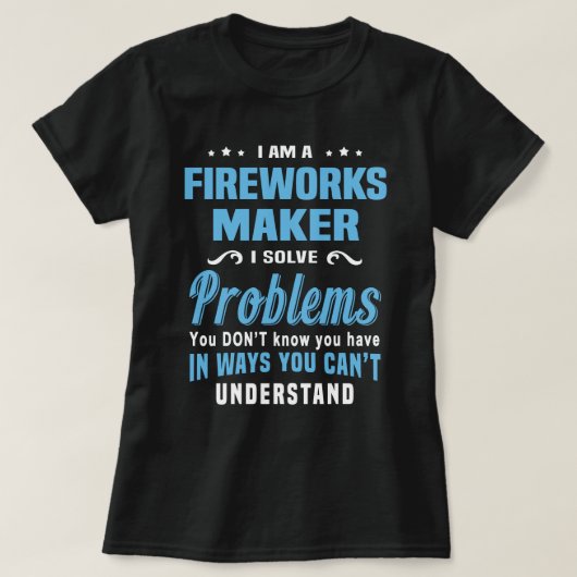 Fireworks Maker T-shirt (Design voorkant)