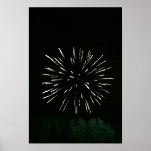 Fireworks met structuur poster