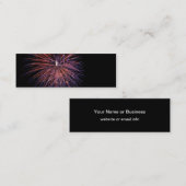 Fireworks Mini Bladwijzer Visitekaartje (Voorkant / Achterkant)