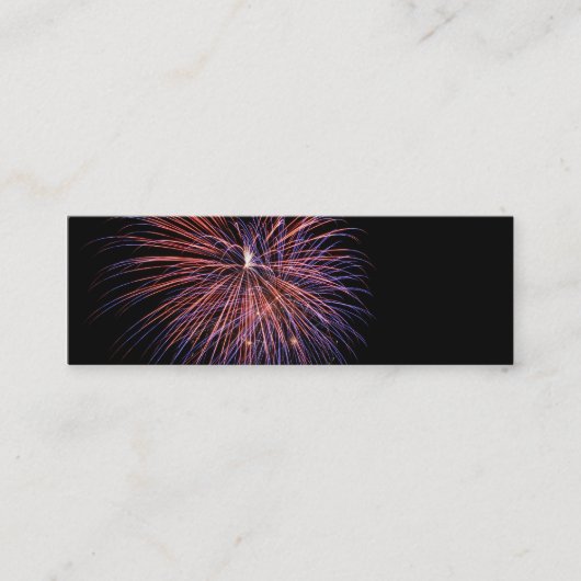 Fireworks Mini Bladwijzer Visitekaartje (Voorkant)