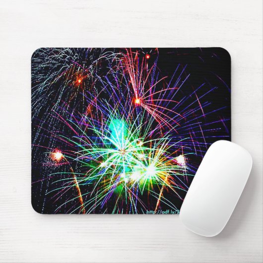 Fireworks Mousepad Muismat (Met muis)