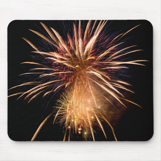 Fireworks Mousepad Muismat (Voorkant)