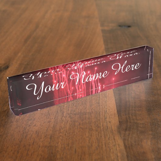 Fireworks Name Bord Naambordje (Zijkant)