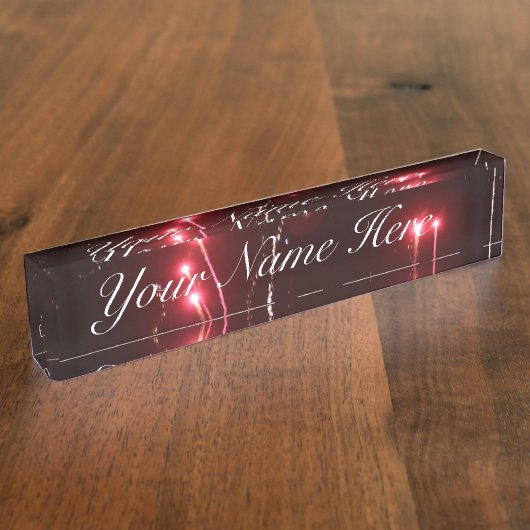 Fireworks Name Bord Naambordje (Zijkant)