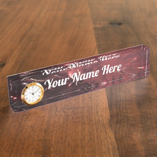 Fireworks Name Bord Naambordje (Zijkant)