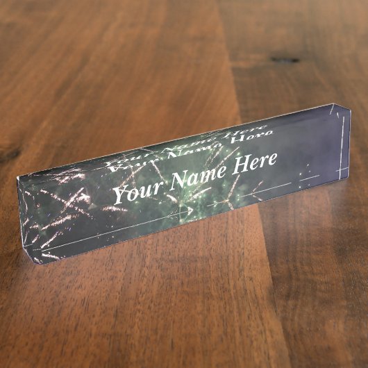 Fireworks Name Bord Naambordje (Zijkant)