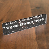 Fireworks Name Desk Bord Naambordje (Zijkant)