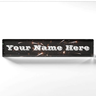Fireworks Name Desk Bord Naambordje