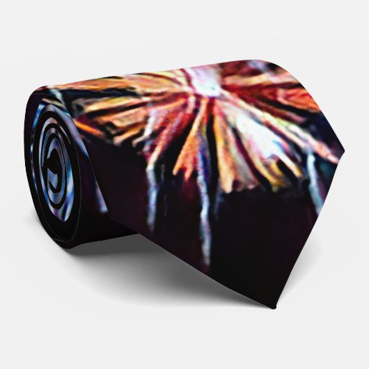 Fireworks Necktie Stropdas (Opgerold)
