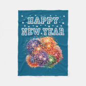 Fireworks New Year's Eve Party  Fleece Deken (Voorkant)