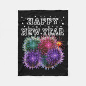 Fireworks New Year's Eve Party  Fleece Deken (Voorkant)