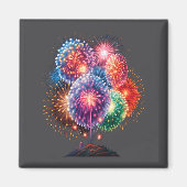 Fireworks New Year's Eve Party Long Sleeve  Magneet (Voorkant)