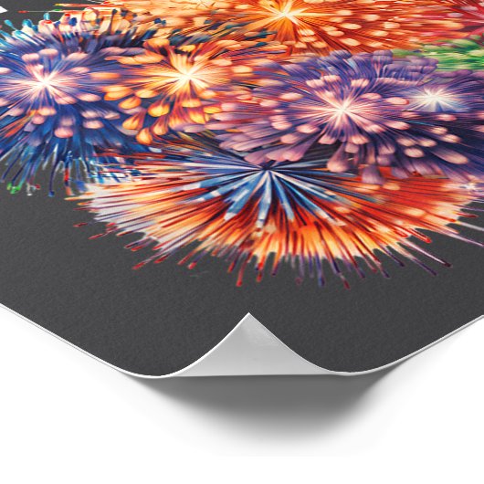 Fireworks New Year's Eve Party Poster (Hoek)