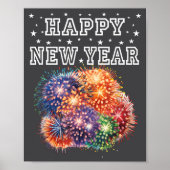Fireworks New Year's Eve Party Poster (Voorkant)