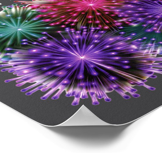 Fireworks New Year's Eve Party  Poster (Hoek)