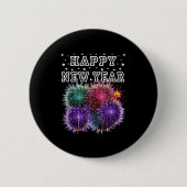 Fireworks New Year's Eve Party  Ronde Button 5,7 Cm (Voorkant)