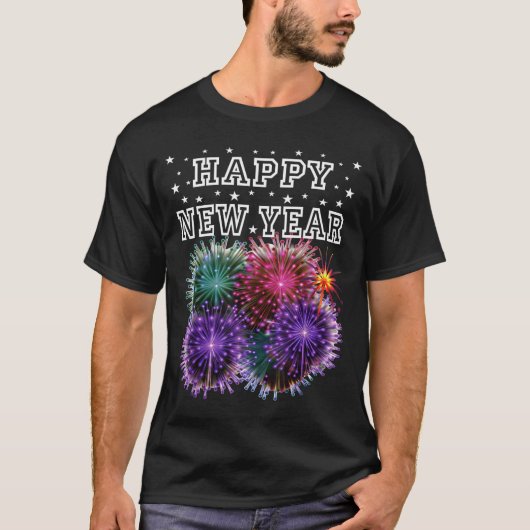 Fireworks New Year's Eve Party  T-shirt (Voorkant)