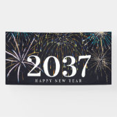Fireworks New Years Party Banner (Horizontaal)