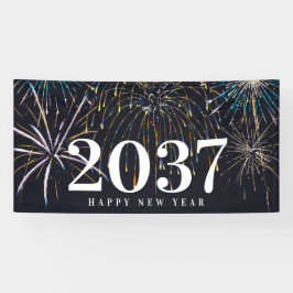 Fireworks New Years Party Banner