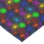 Fireworks op Black New Year Eve Party Tafelkleed (Gekanteld)