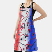 Fireworks op Red White Blue Schort (Insitu)