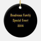 Fireworks Ornament Black and Gold Fleur de Lis (Achterkant)