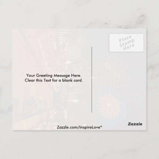 Fireworks, Ottawa, Ontario, Canada Briefkaart (Achterkant)